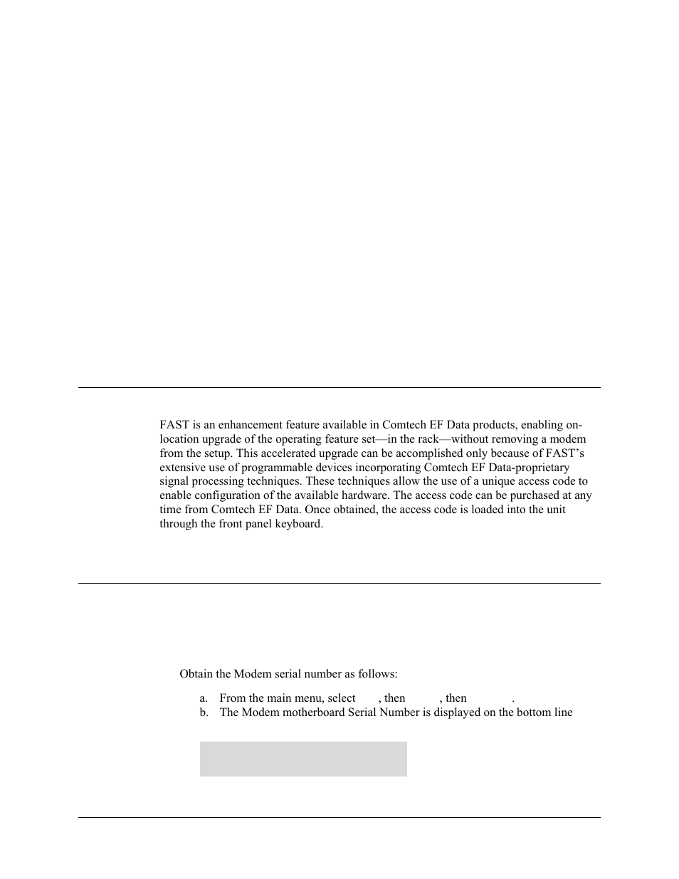 Appendix c. fast activation procedure, C.1 introduction, C.2 activation procedure | C.2.1 serial number | Mocomtech CDM-570 User Manual | Page 401 / 452