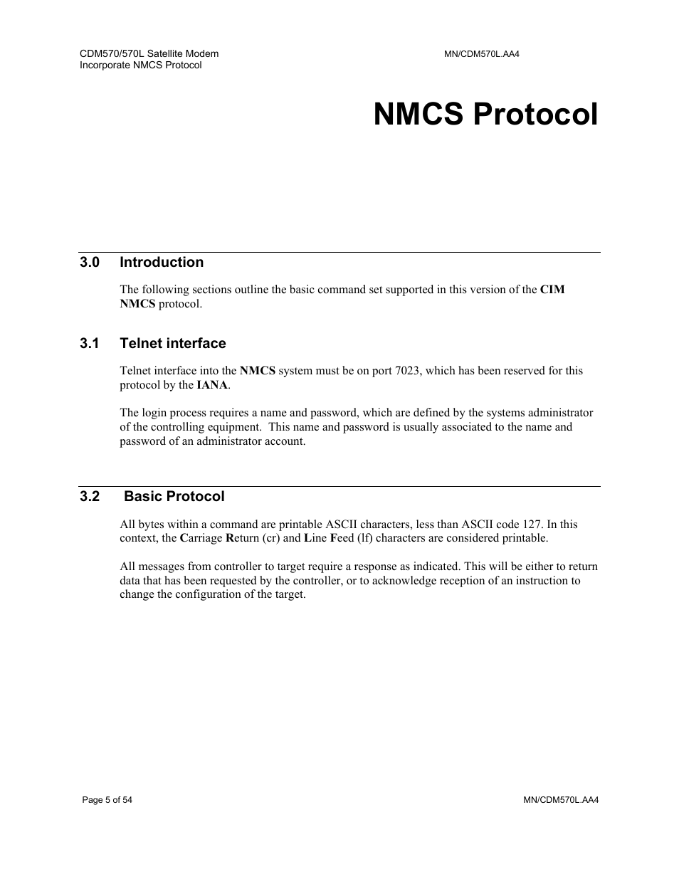 Introduction, Basic protocol, Nmcs protocol | Mocomtech CDM-570 User Manual | Page 9 / 452