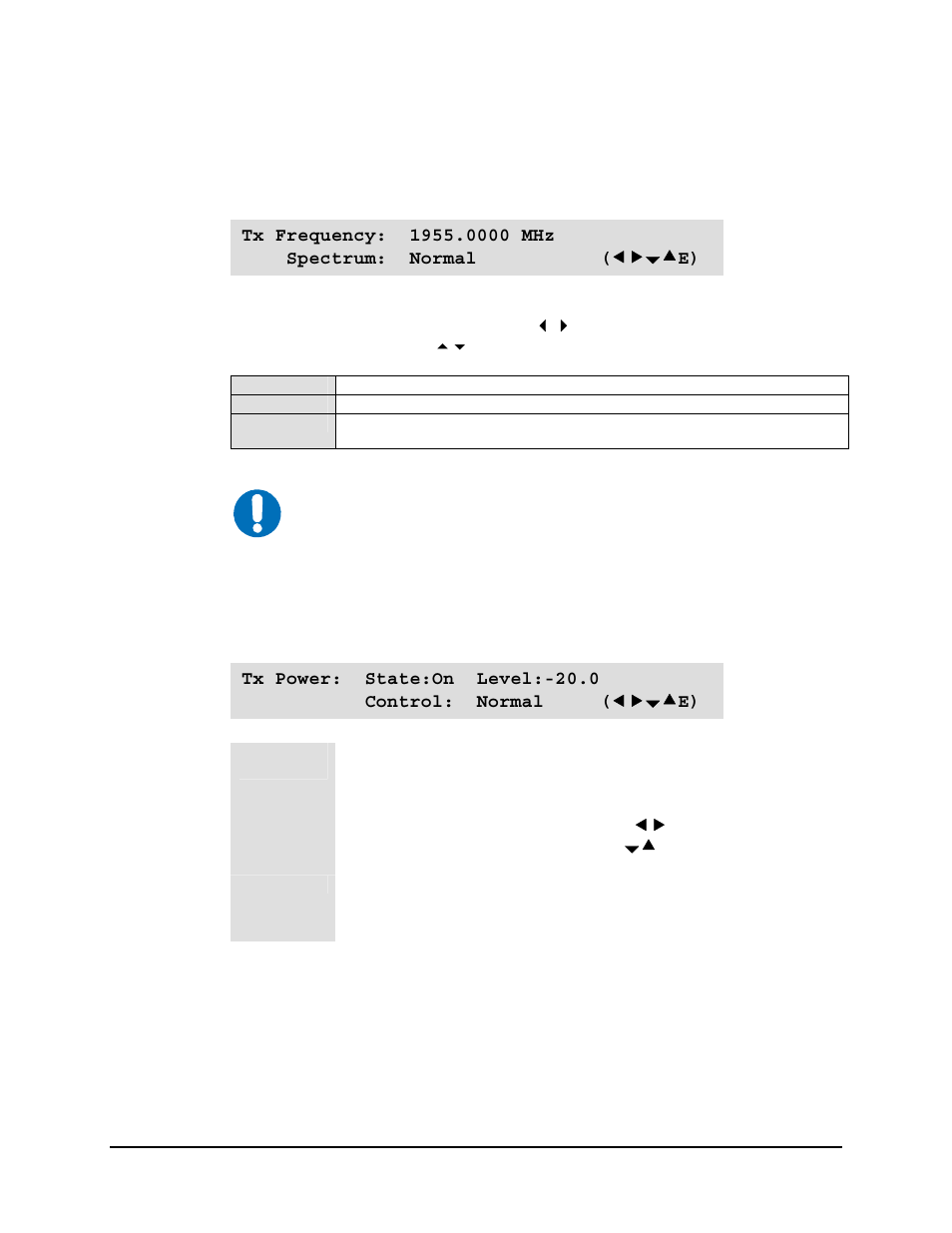 Select: config: transmit: frequency, Select: config: transmit: power | Mocomtech SLM-5650 User Manual | Page 80 / 188