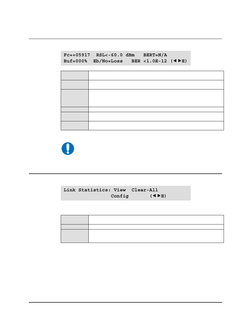 3 select: monitor: rx-params, 4 select: monitor: statistics | Mocomtech SLM-5650 User Manual | Page 95 / 188