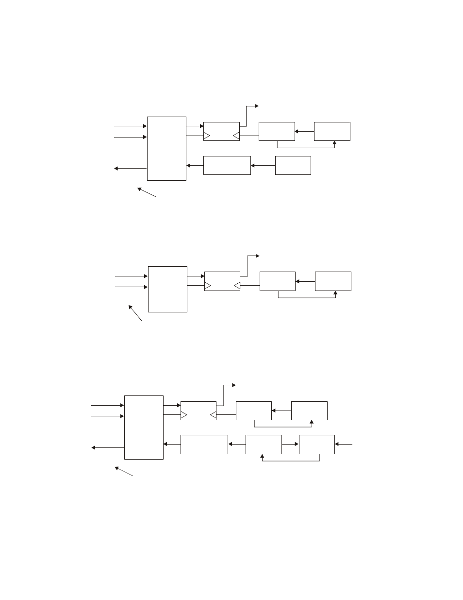 Transmit and receive clocking, 4 transmit and receive clocking, Figure 6-1. tx clock modes | Ransmit and, Eceive, Locking, External tx clock mode, Internal tx clock mode, Loop-timed tx clock mode tx=rx or tx<>rx | Mocomtech CIM-550 User Manual | Page 112 / 460