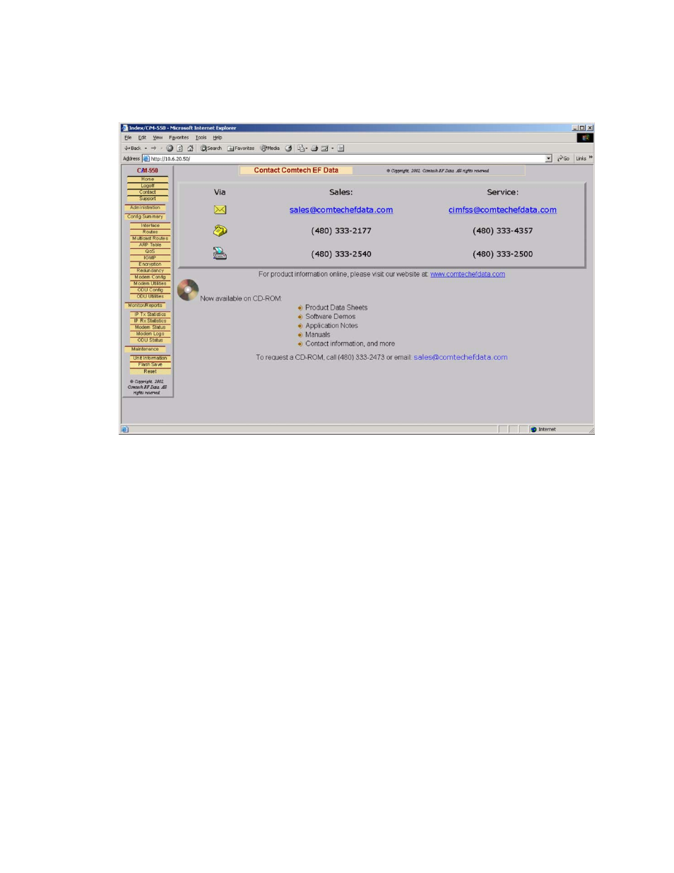 Contact information, 3 contact information | Mocomtech CIM-550 User Manual | Page 206 / 460