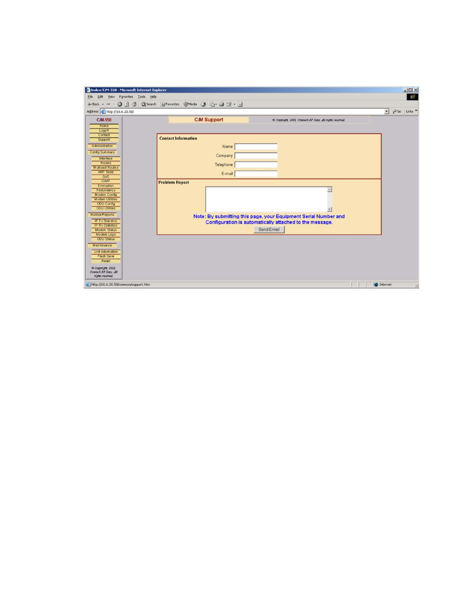 Support, 4 support | Mocomtech CIM-550 User Manual | Page 207 / 460
