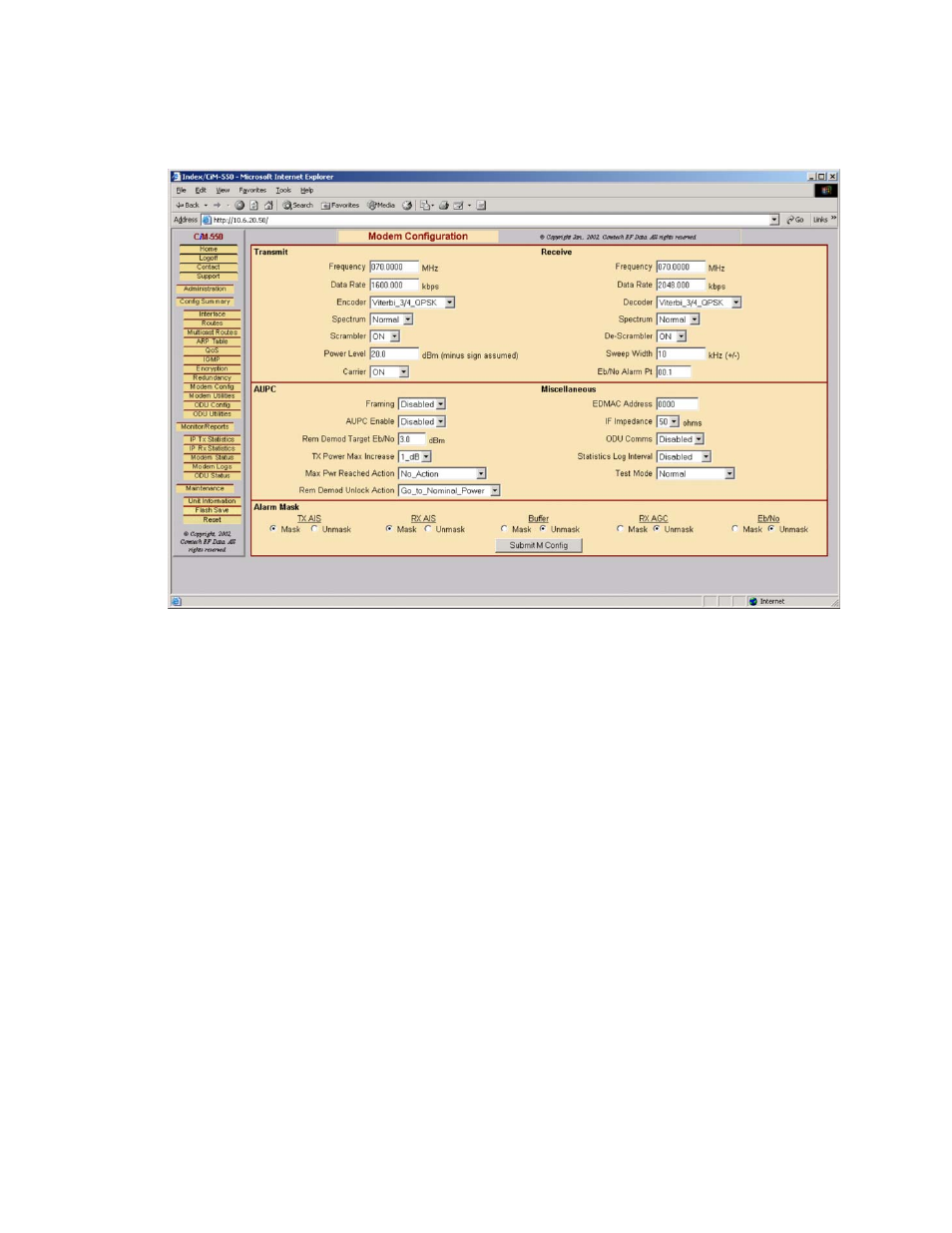 Mocomtech CIM-550 User Manual | Page 221 / 460