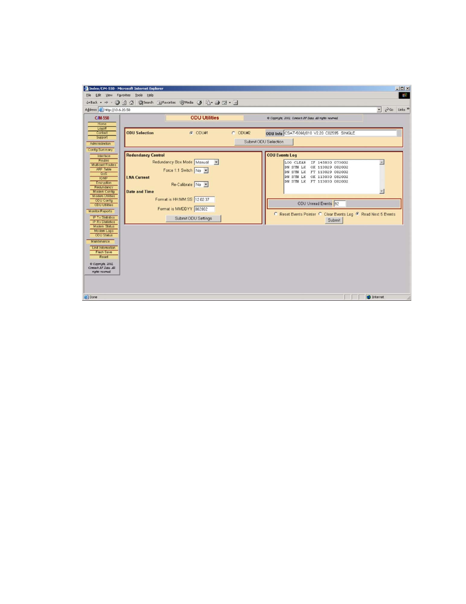 12 odu u | Mocomtech CIM-550 User Manual | Page 224 / 460
