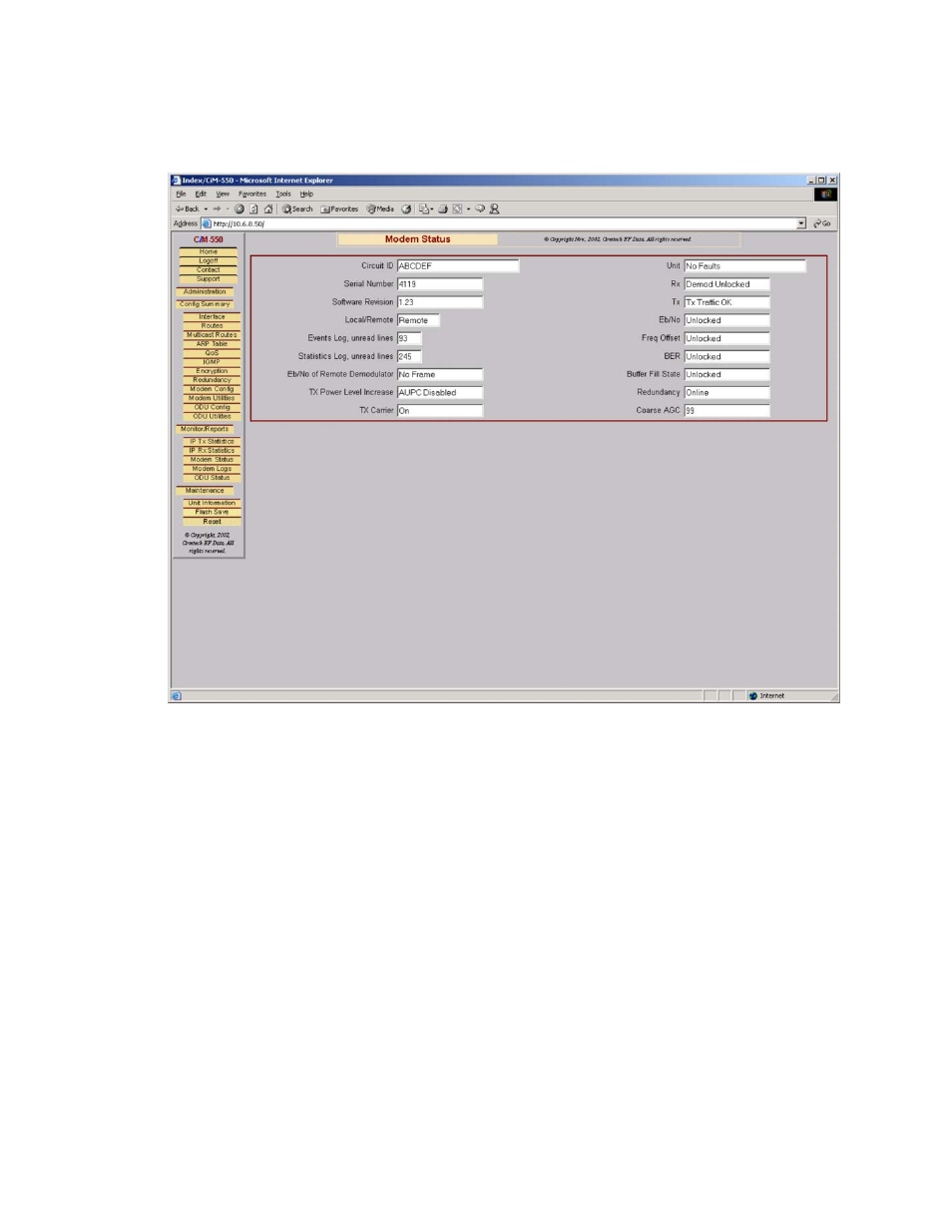 Mocomtech CIM-550 User Manual | Page 228 / 460