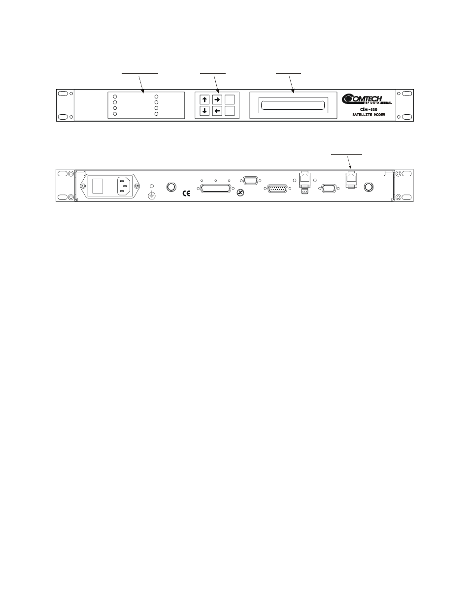 Front panel operation, Serial remote control operations, Serial command line interface (cli) operations | Telnet operations, Figure 3-1. front panel figure 3-2. rear panel, Cli) o, Ront, Anel, Peration, Erial | Mocomtech CIM-550 User Manual | Page 44 / 460