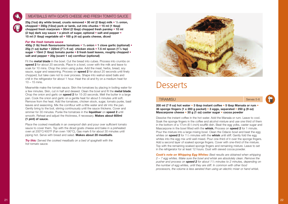 Desserts | Moulinex Odacio 3 DFC1 User Manual | Page 12 / 16