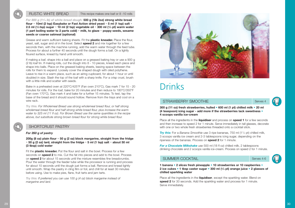 Drinks | Moulinex Odacio 3 DFC1 User Manual | Page 16 / 16