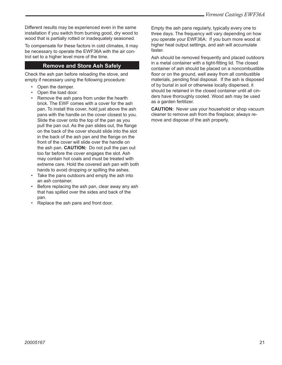 MHP EWF36A User Manual | Page 21 / 32