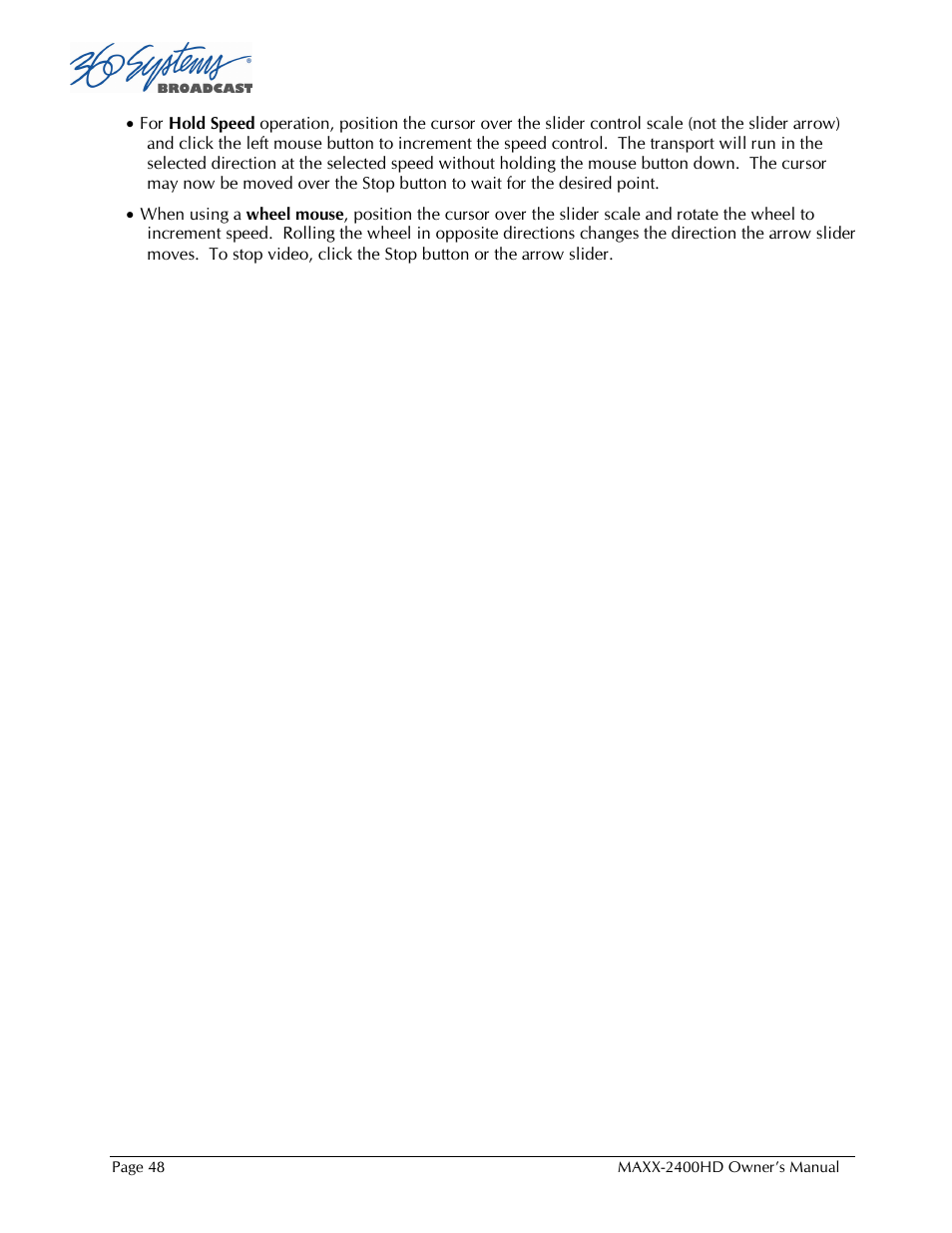 Maxxsonics High Definition Video Server MAXX-2400HD User Manual | Page 48 / 139