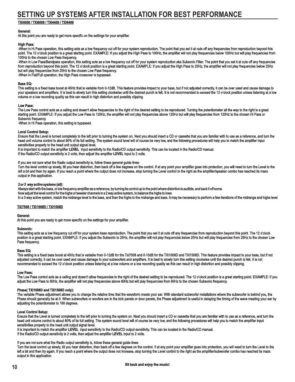 Maxxsonics Hifonics TXi4408 User Manual | Page 12 / 15