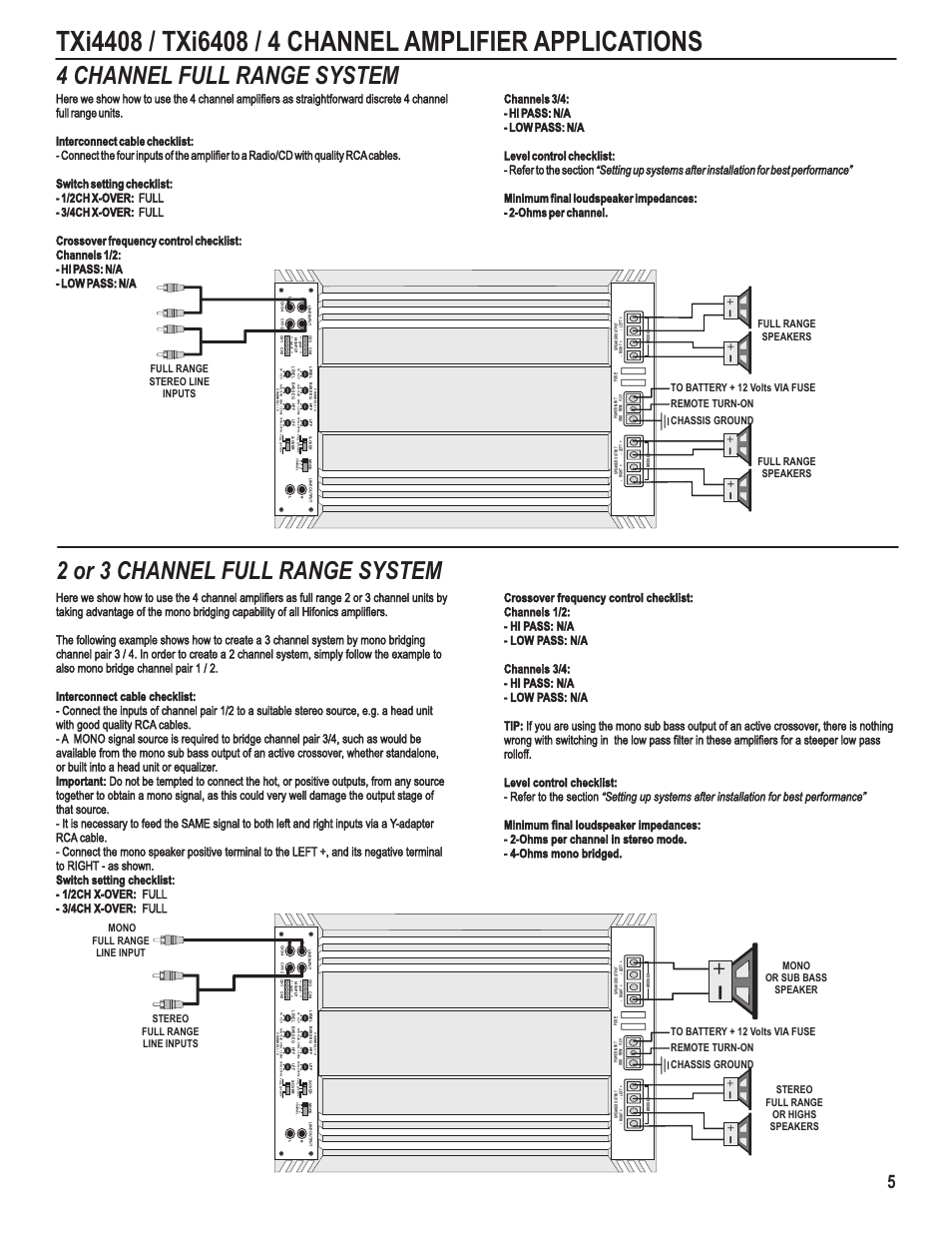 Maxxsonics Hifonics TXi4408 User Manual | Page 7 / 15