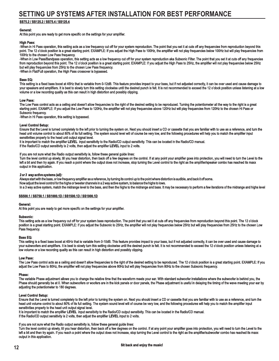 Maxxsonics SS750.1 User Manual | Page 14 / 17
