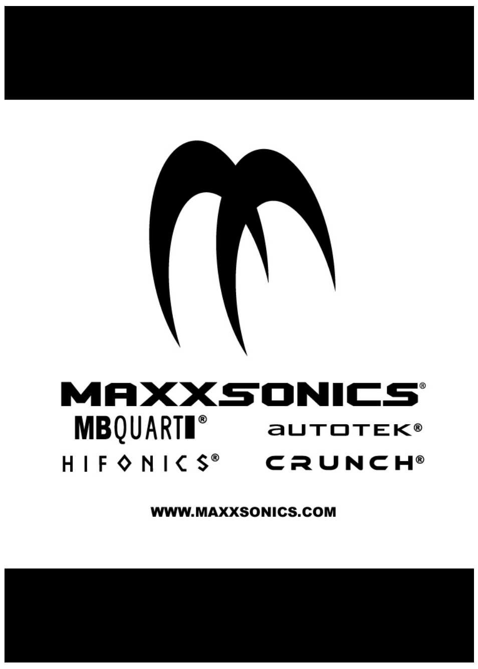 Maxxsonics MLX-100 User Manual | Page 12 / 12
