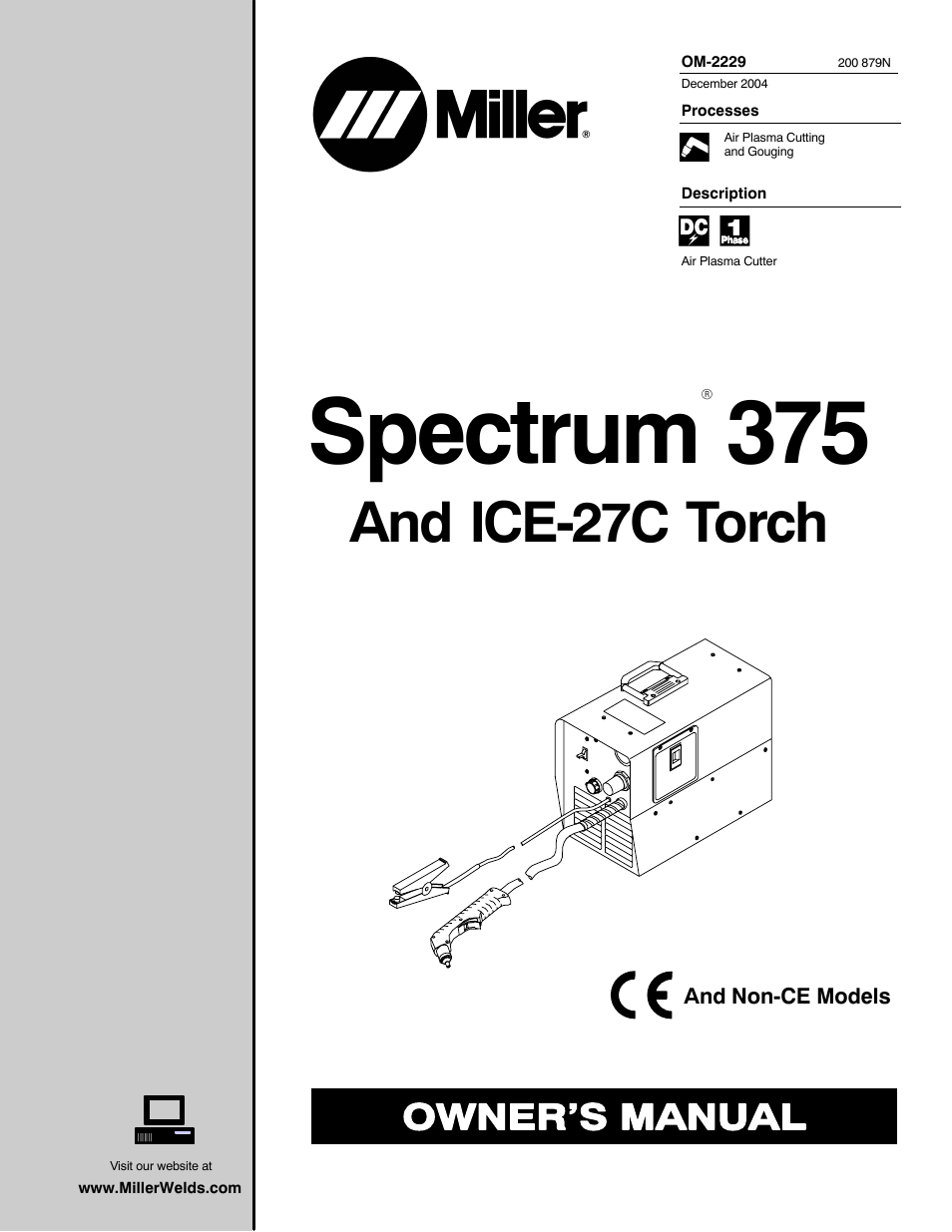 Miller Electric 375 User Manual | 36 pages