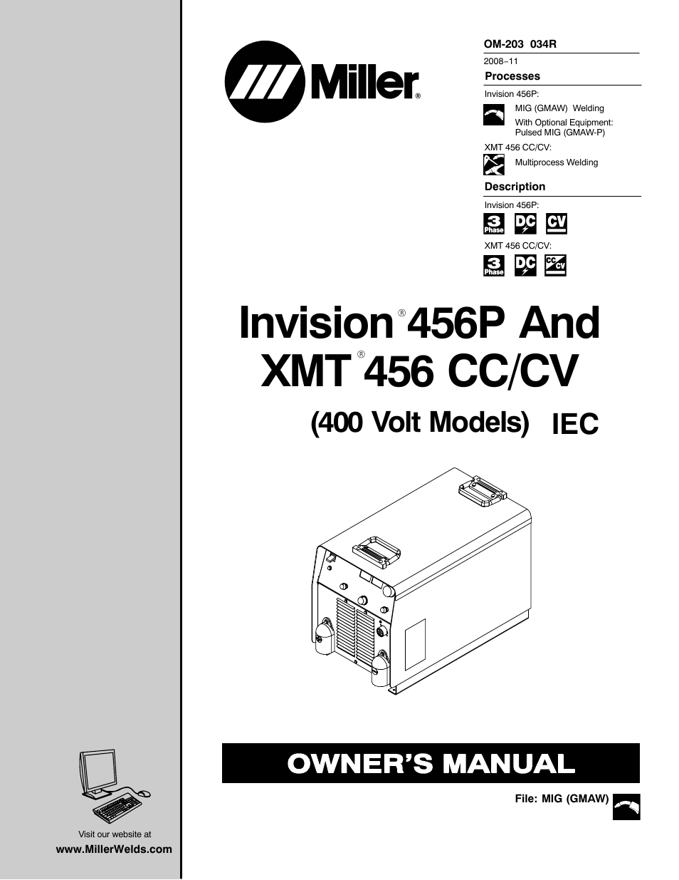 Miller Electric INVISION 456P User Manual | 44 pages