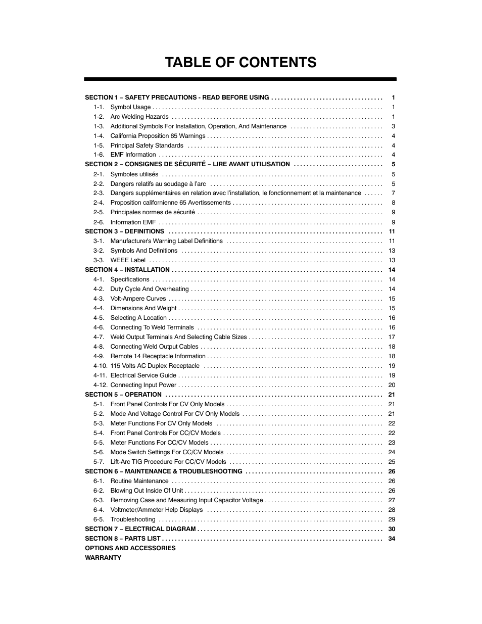 Miller Electric INVISION 456P User Manual | Page 3 / 44