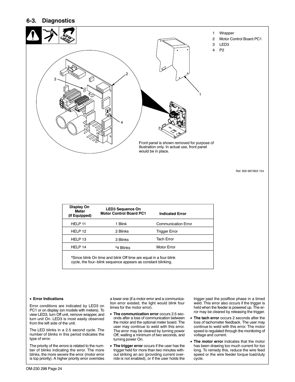 3. diagnostics | Miller Electric SS-75S12 User Manual | Page 28 / 44