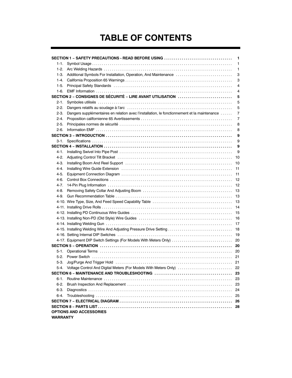 Miller Electric SS-75S12 User Manual | Page 3 / 44