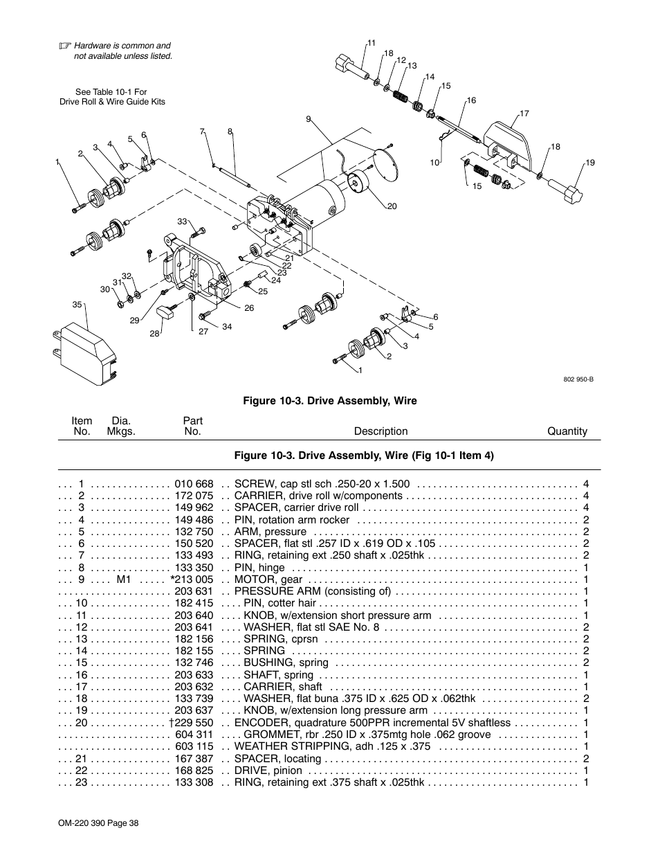 Miller Electric OM-220 390F User Manual | Page 42 / 48