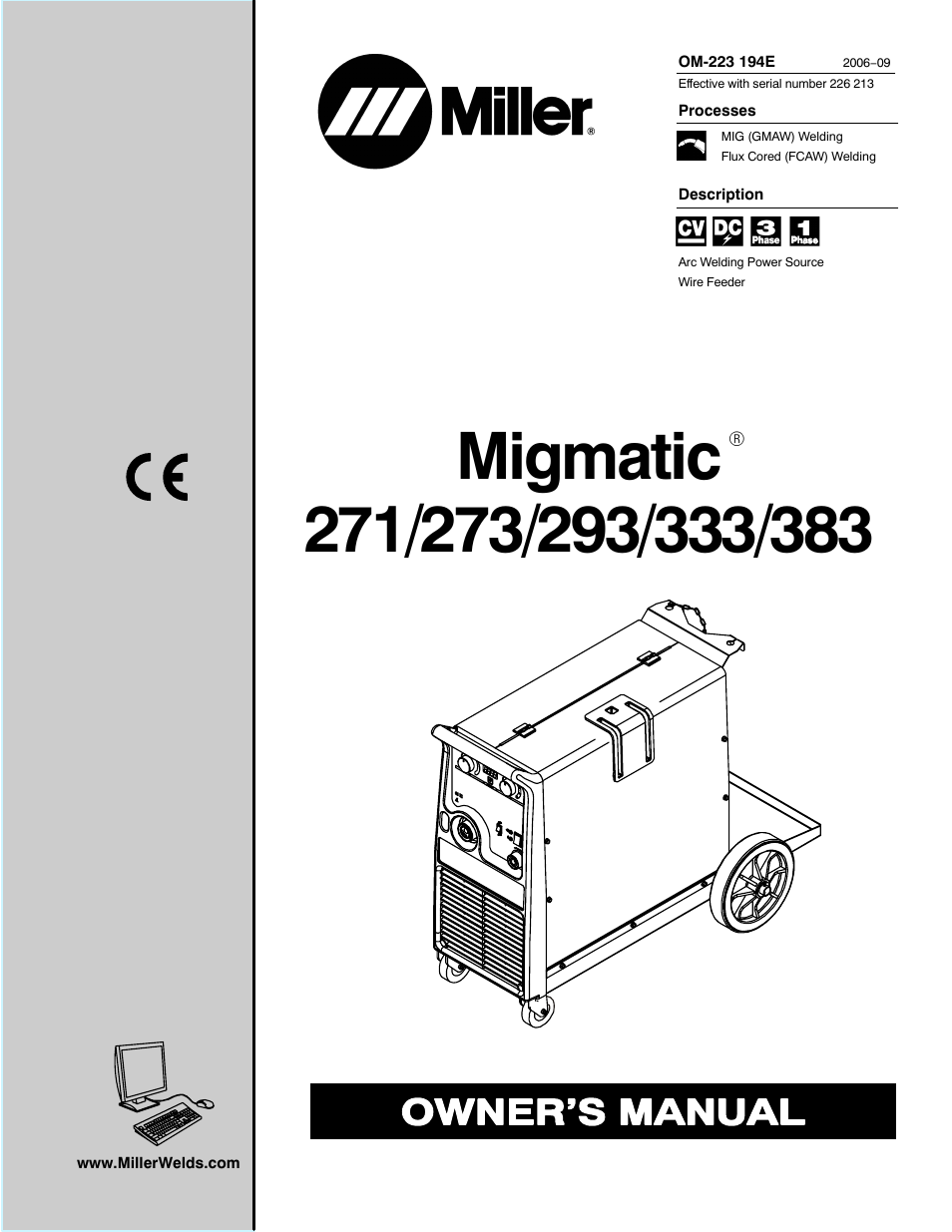 Miller Electric 383 User Manual | 48 pages