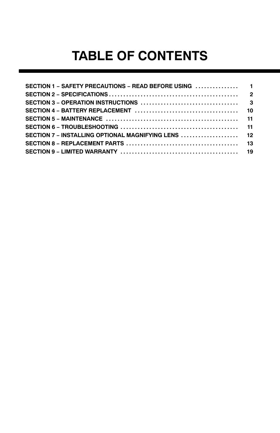 Miller Electric XLix User Manual | Page 2 / 24