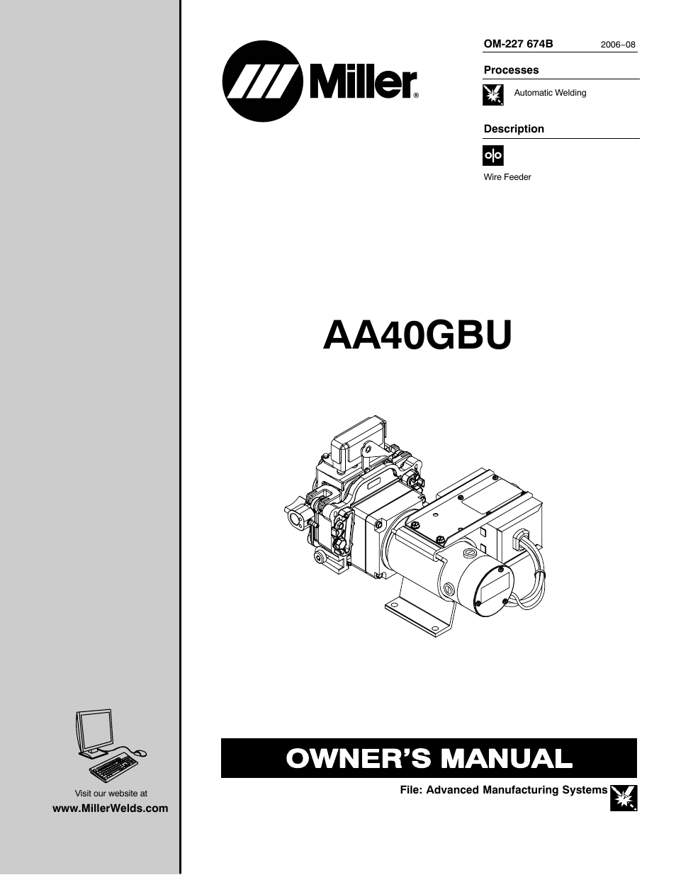 Miller Electric AA40GBU User Manual | 28 pages