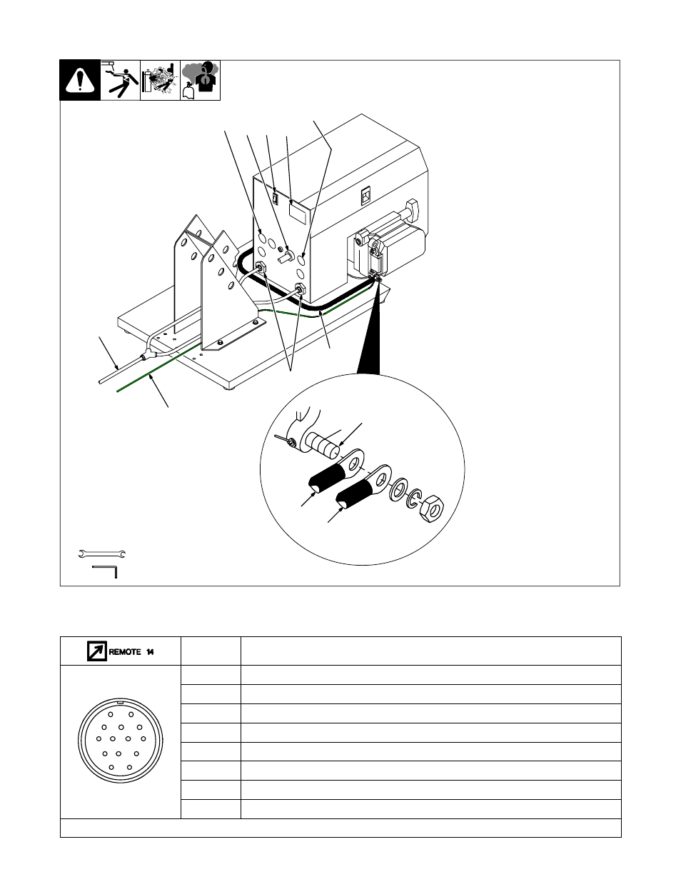 4. rear panel connections, 5. 14-pin plug information | Miller Electric D-64 User Manual | Page 17 / 40