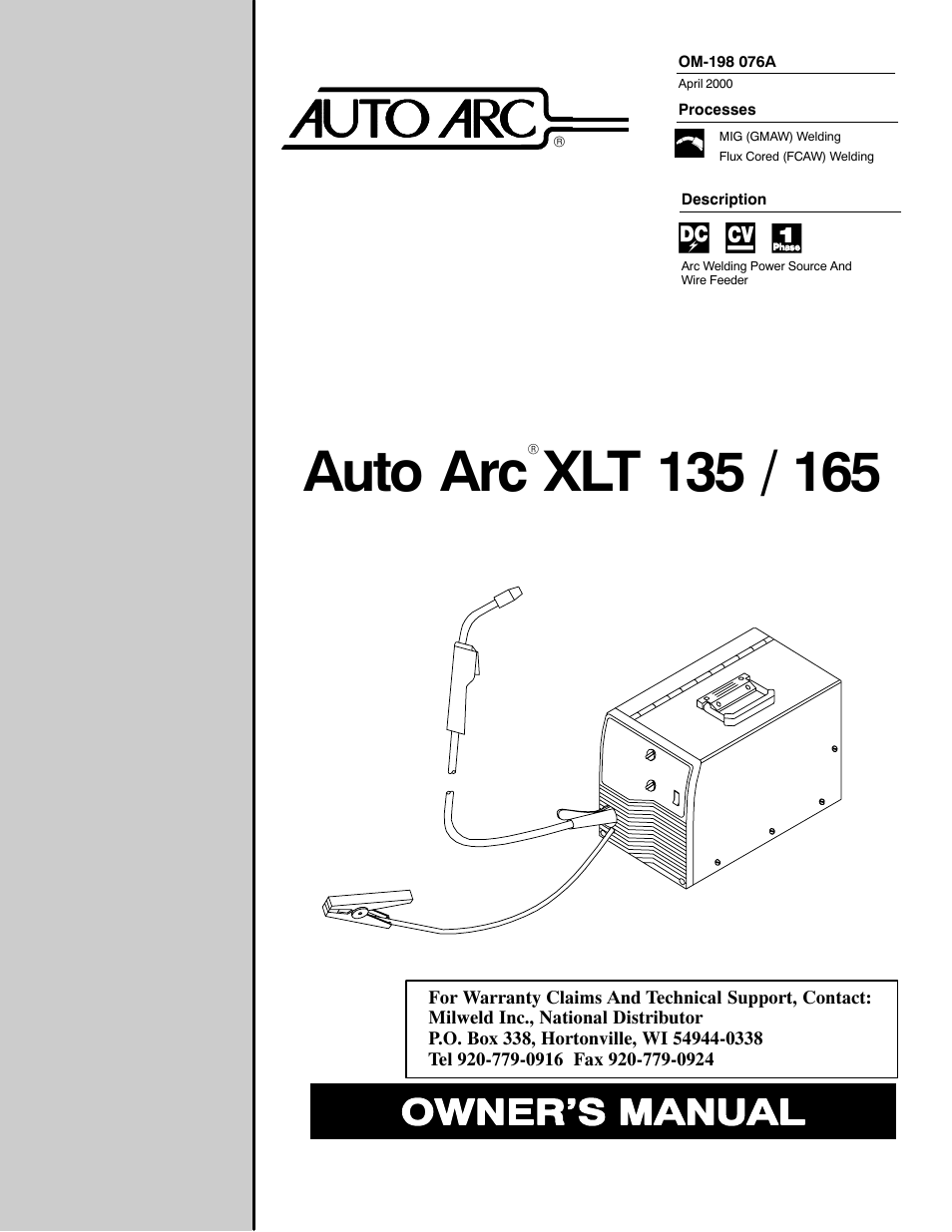 Miller Electric XLT 135 User Manual | 48 pages