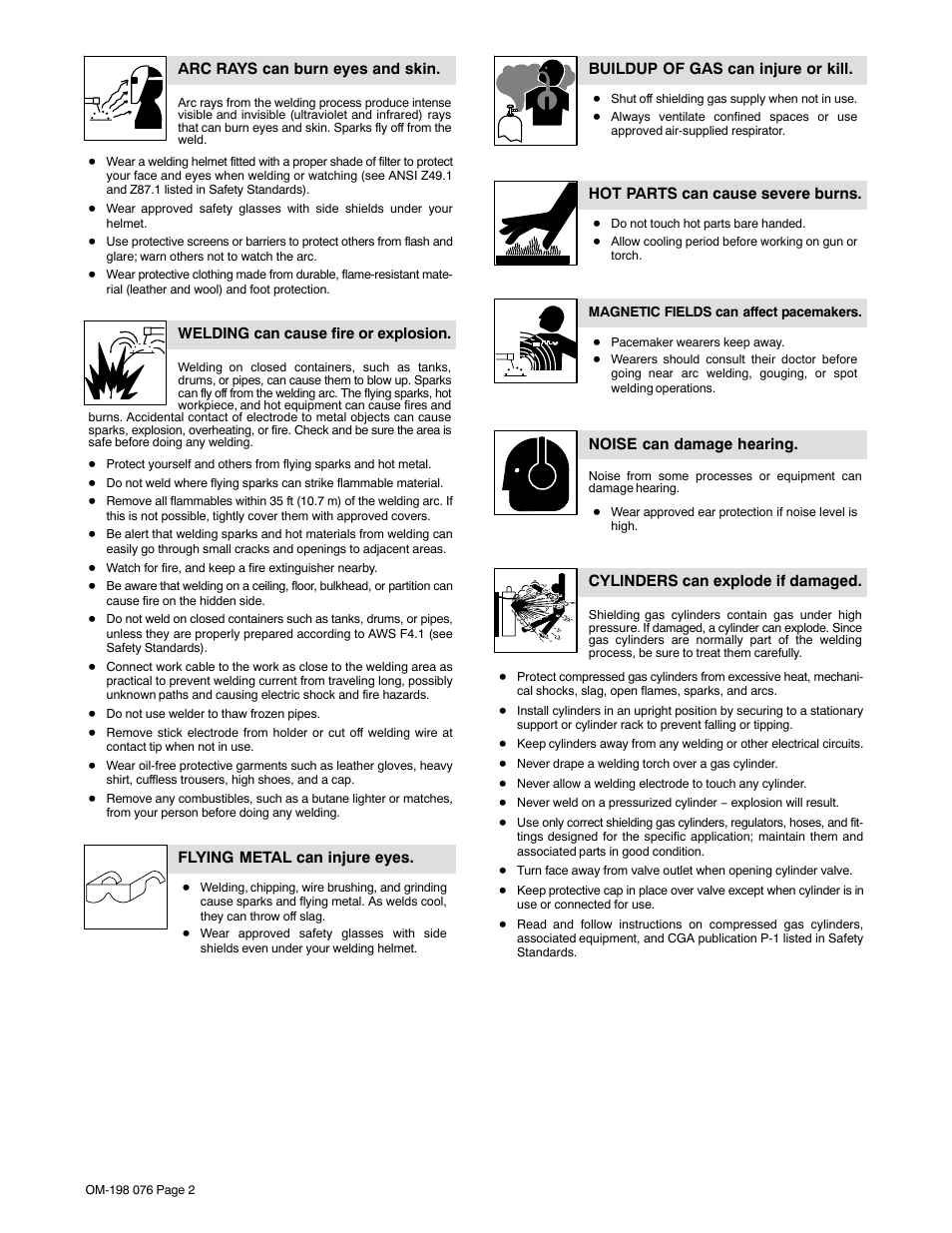 Miller Electric XLT 135 User Manual | Page 6 / 48