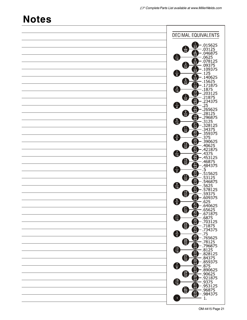 Miller Electric 185 User Manual | Page 25 / 56