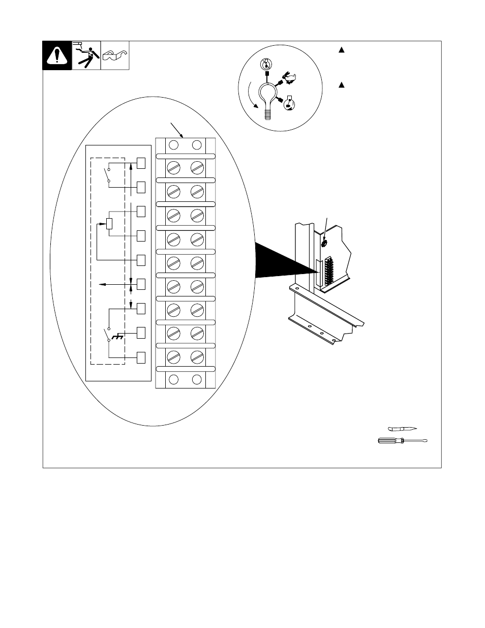 8. terminal strip 3t connections | Miller Electric Big Blue 600D User Manual | Page 21 / 60