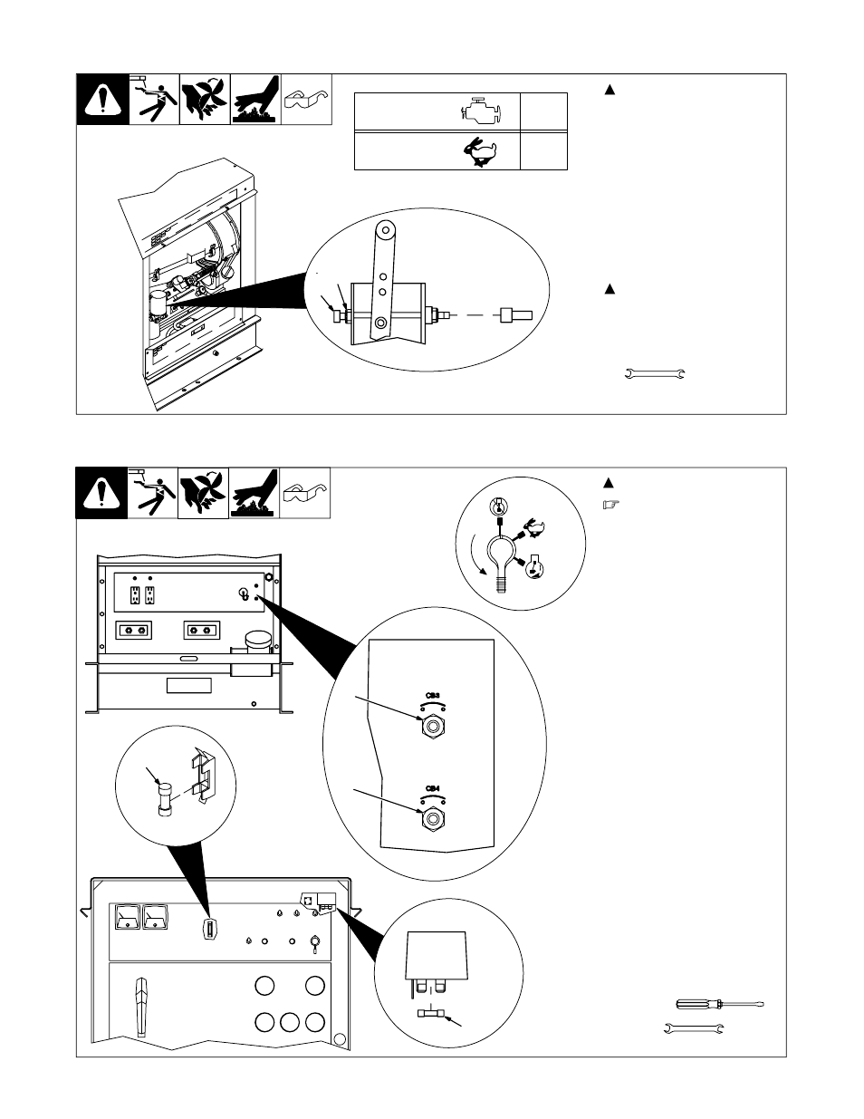 5. adjusting engine speed, 6. overload protection | Miller Electric Big Blue 600D User Manual | Page 29 / 60