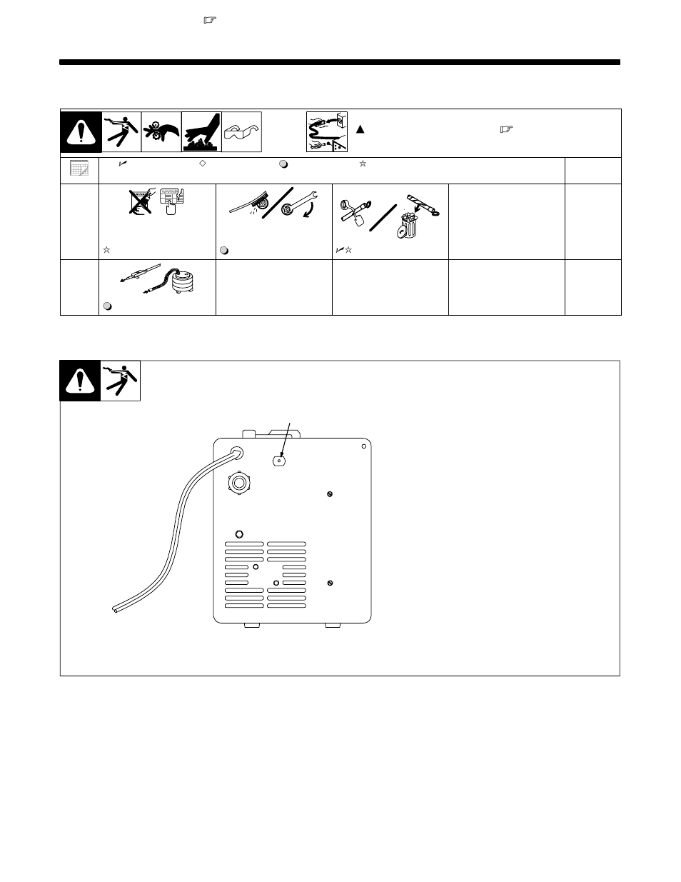 Section 6 − maintenance &troubleshooting, Routine maintenance, Overload protection | 1. routine maintenance, 2. overload protection | Miller Electric Millermatic 180 User Manual | Page 40 / 60