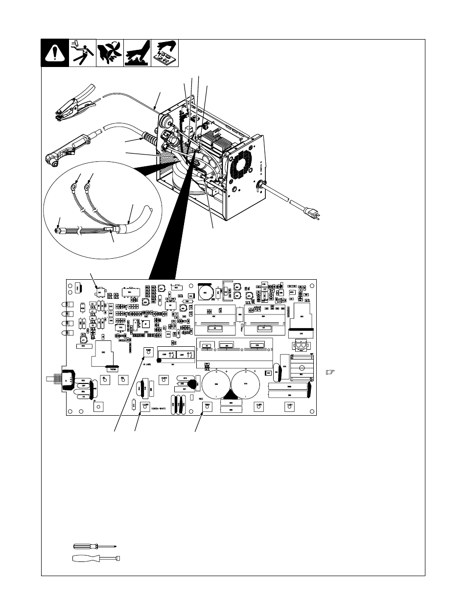 Torch and work cable connections, 3. torch and work cable connections | Miller Electric pmn User Manual | Page 25 / 36