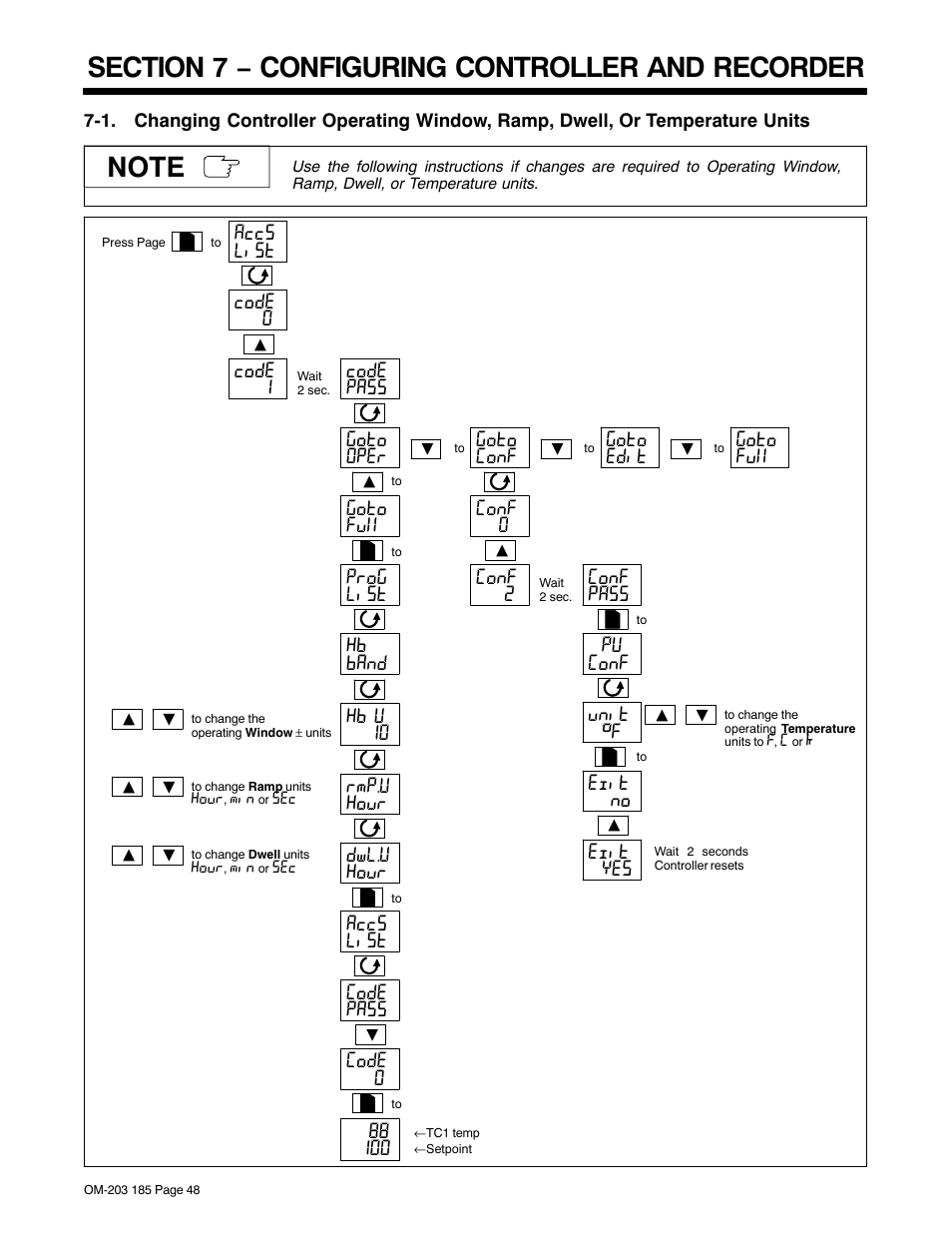 Section 7 − configuring controller and recorder | Miller Electric IH User Manual | Page 52 / 76