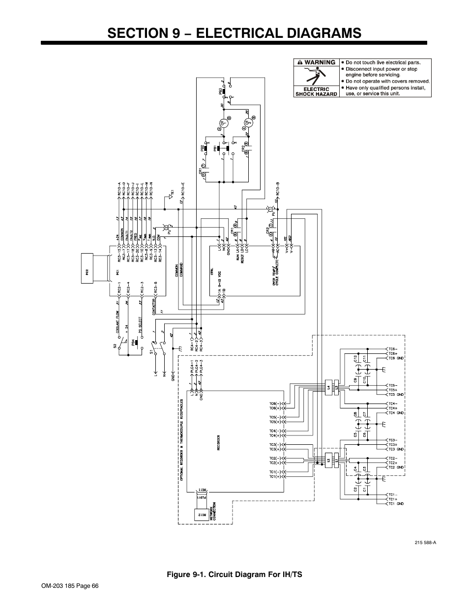 Section 9 − electrical diagrams | Miller Electric IH User Manual | Page 70 / 76