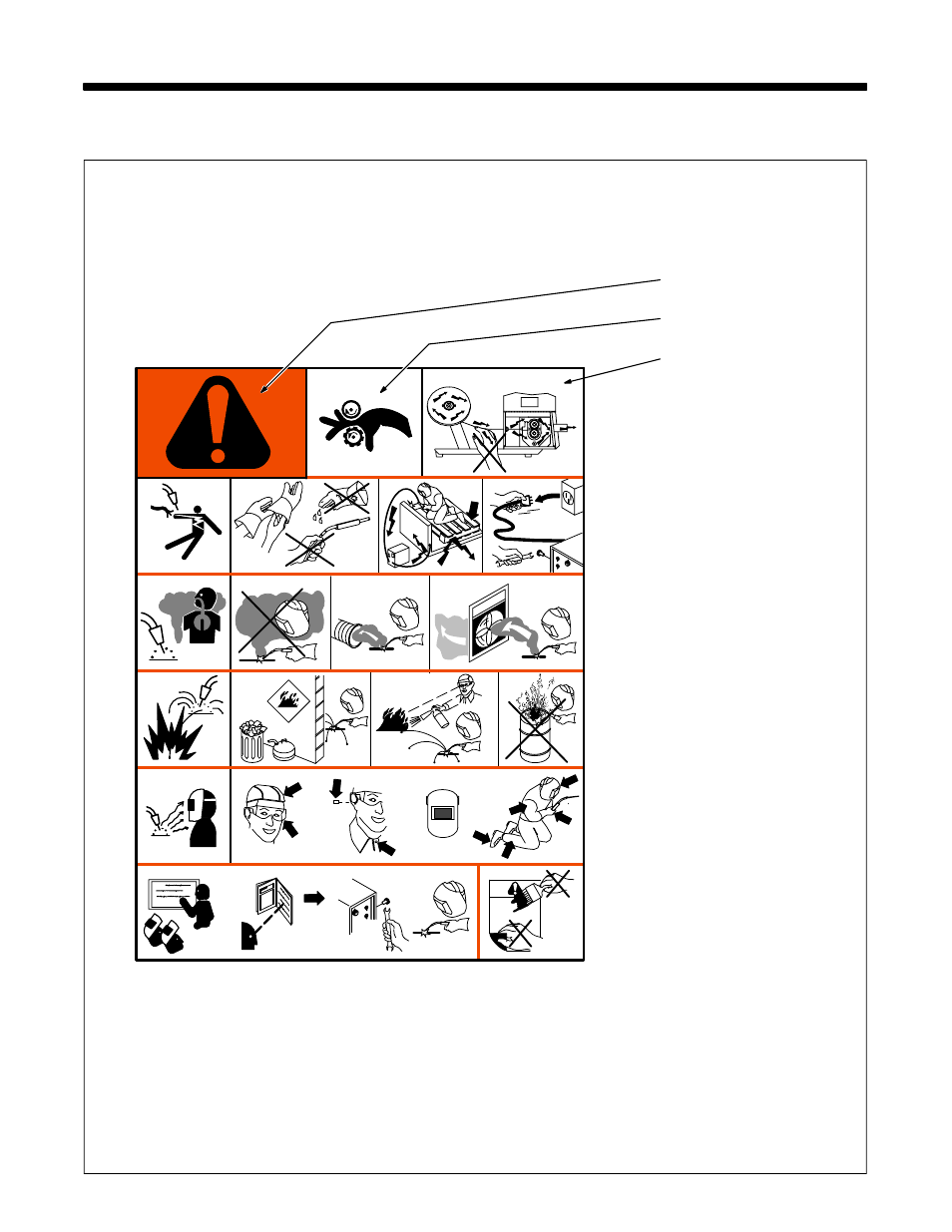 1. warning label definitions | Miller Electric S-22P12 User Manual | Page 13 / 28