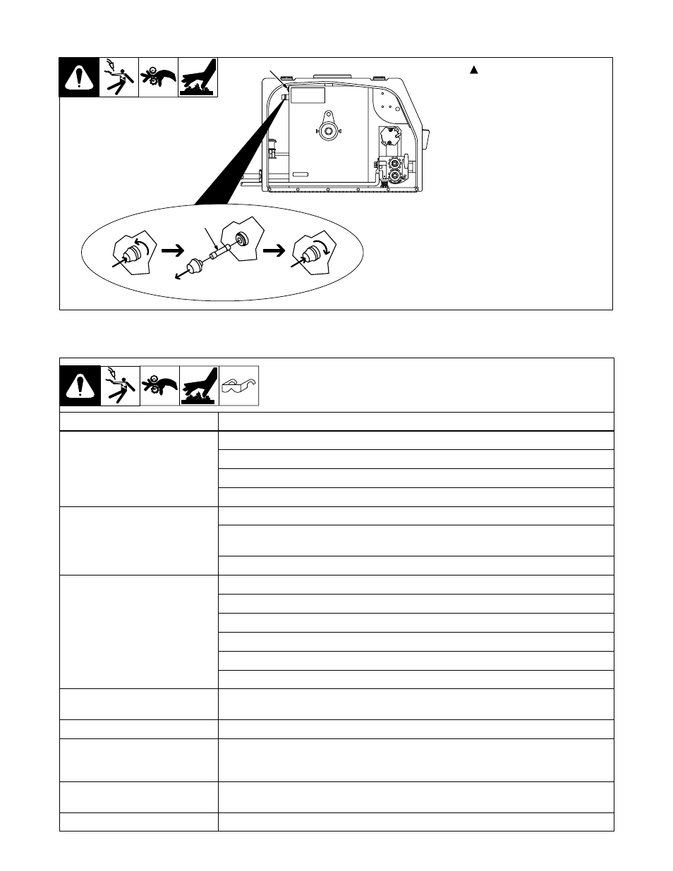 2. overload protection, 3. troubleshooting table | Miller Electric S-22P12 User Manual | Page 20 / 28