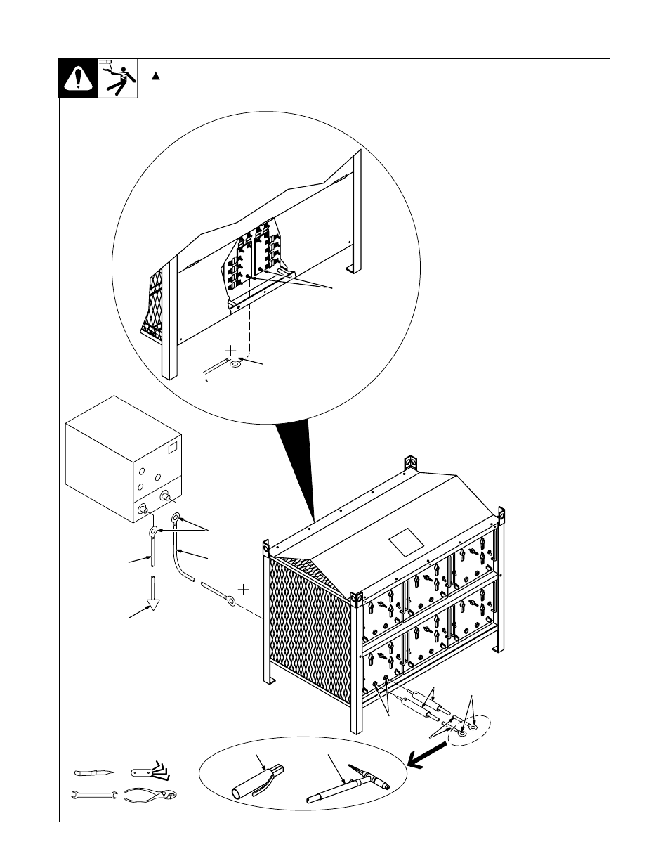 4. weld input/output cables for multi-grid rack | Miller Electric MOG-350 User Manual | Page 17 / 40
