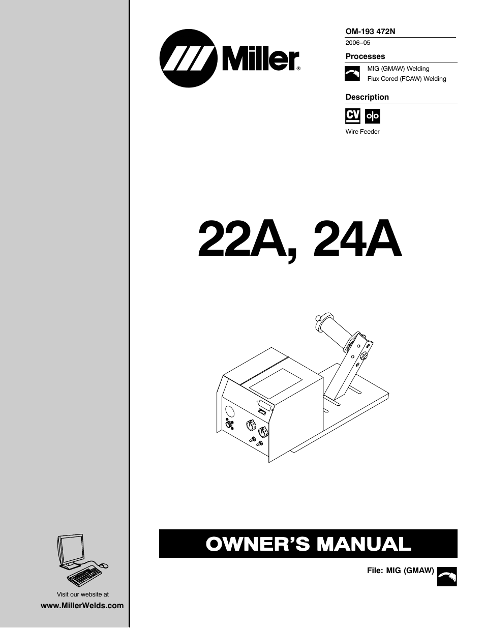Miller Electric 22A User Manual | 32 pages