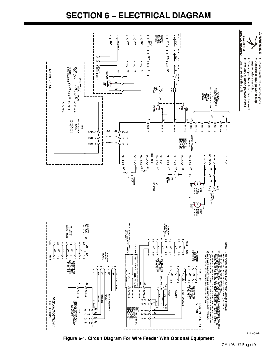 Section 6 − electrical diagram | Miller Electric 22A User Manual | Page 23 / 32