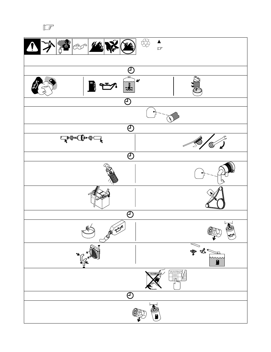 2. routine maintenance, 20 h, 50 h | 100 h, 200 h, 400 h | Miller Electric Trailblazer Pro 350 User Manual | Page 30 / 68