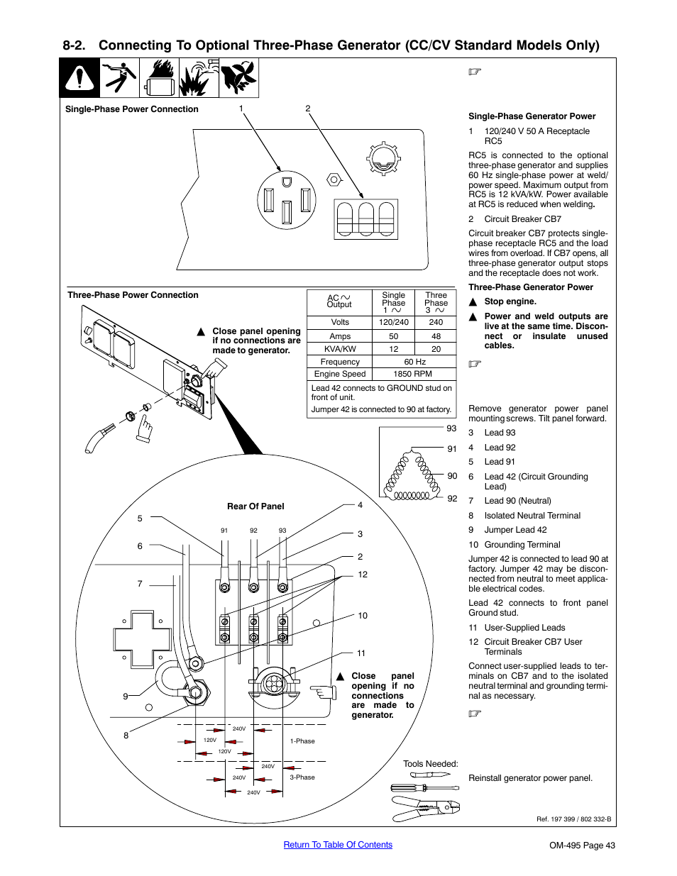 Miller Electric Big Blue 402D User Manual | Page 49 / 116