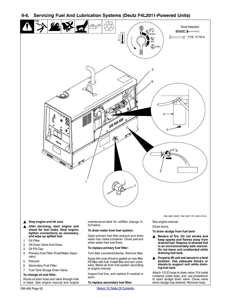 Section 9-6, See section 9-6 | Miller Electric Big Blue 402D User Manual | Page 58 / 116