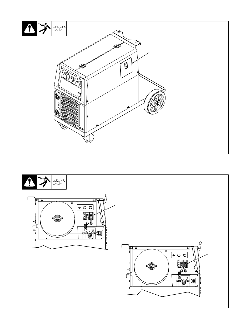 11. using gun/cable holder, 12. setting gun polarity for wire type (optional) | Miller Electric OM-229 038D User Manual | Page 19 / 36