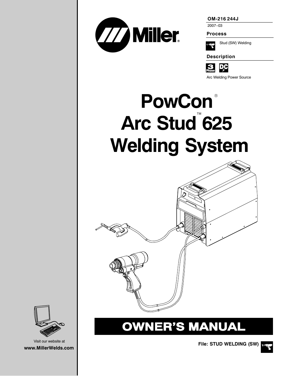 Miller Electric 625 User Manual | 48 pages