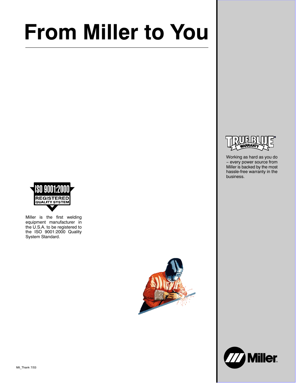 Miller Electric Big 40 CAT User Manual | Page 2 / 92