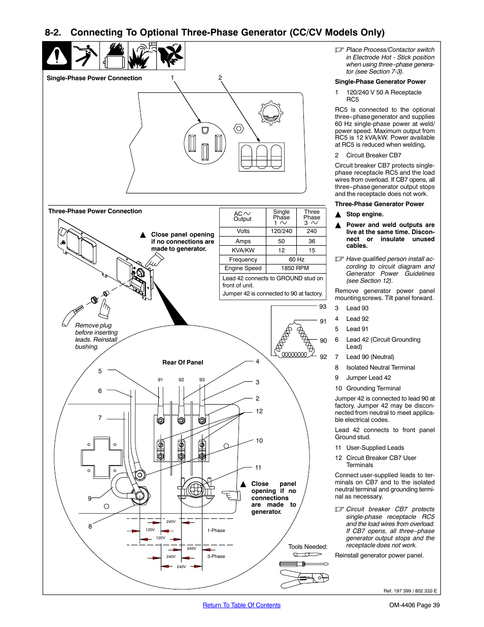 Miller Electric Big 40 CAT User Manual | Page 45 / 92